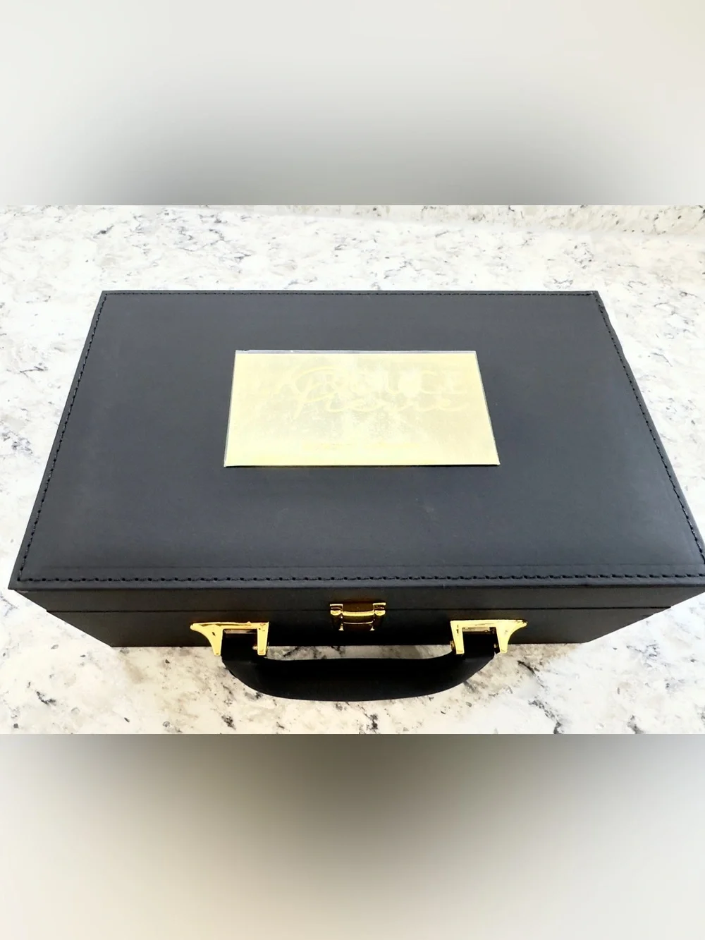 La Rouge Pierre Obsidian Collection Briefcase Skin Care Collection.